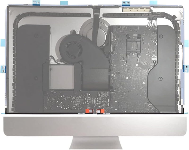 Nockchawon شرائط لاصقة لشاشة عرض LCD متوافقة مع iMac 27 بوصة A1419 (أواخر 2012 - منتصف 2017) - Image 4